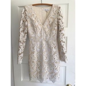 Dress the Population NWT White Lace Cocktail Dress